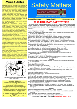 Safety Matters December 2016