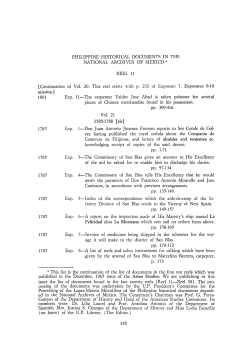 PHILIPPINE HISTORICAL DOCUMENTS TN THE NATIONAL