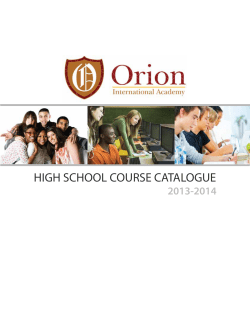 english - Orion International Academy