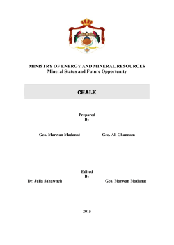 MINISTRY OF ENERGY AND MINERAL RESOURCES Mineral