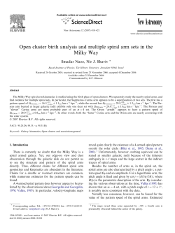 Open cluster birth analysis and multiple spiral arm sets in the Milky
