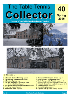 The Table Tennis - Old.ITTF.com - International Table Tennis