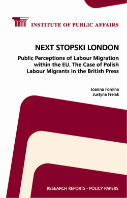NEXT STOPSKI LONDON Public Perceptions of Labour Migration
