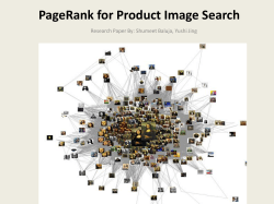 PageRank for Product Image Search