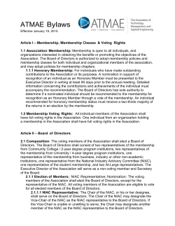 ATMAE Bylaws