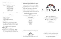 April 30 - Covenant Presbyterian Church