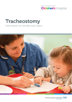 Tracheostomy - patient information