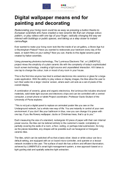 Digital wallpaper means end for painting and decorating