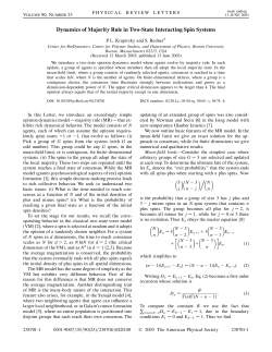 Dynamics of Majority Rule in Two
