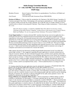 Minutes - Town of Hollis, NH