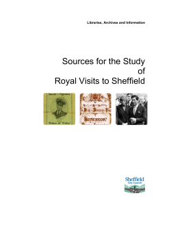A research guide to sources for the study of