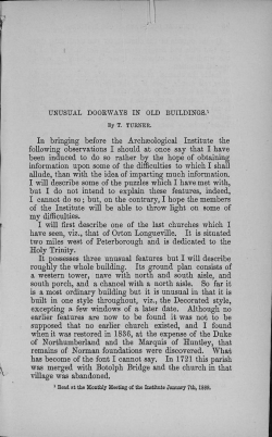 In bringing before the Archaeological Institute the following