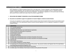 COLLECTIVE INVESTMENT SCHEMES