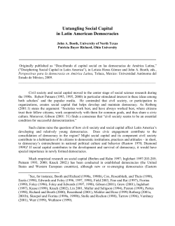 Untangling Social Capital in Latin American Democracies