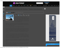 Crashing oil prices hit former Texas boomtowns