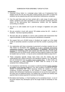 Greenbelt Group Action - The Scottish Parliament Archive