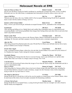 Holocaust - Ellington Public Schools