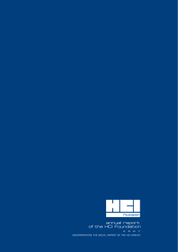 2007 HCI Foundation Annual Report