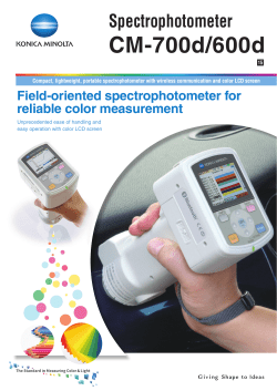 Spectrophotometer CM-700d/600d