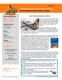 FCS Newsletter April 2017 - Oklahoma Cooperative Extension