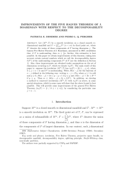 IMPROVEMENTS OF THE FIVE HALVES THEOREM - DM