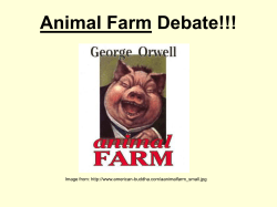Animal Farm Debate!