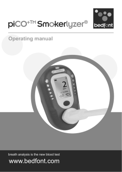 piCO+TM Smokerlyzer - Bedfont Scientific