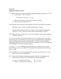 Chem 150 Suggested Problems Week 10 12.16 Rate