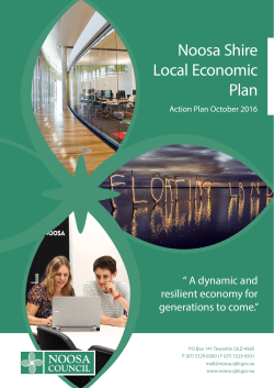 Noosa Shire Local Economic Plan