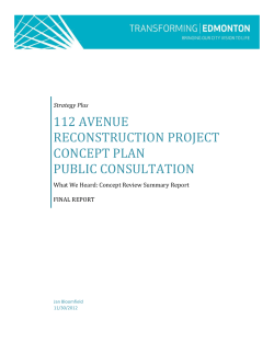 112 Avenue Reconstruction - What We Heard