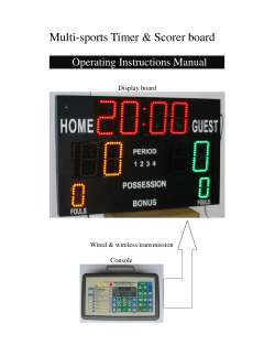 Operating Instructions Manual