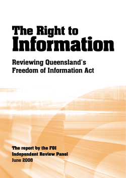 Solomon Report - Right to Information