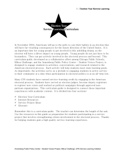 Election Year Service Learning
