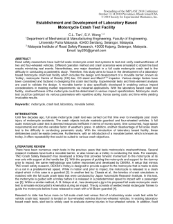 Establishment and Development of Laboratory Based Motorcycle