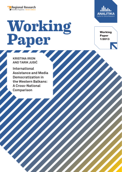 International Assistance and Media Democratization in the