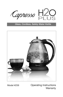 H2O PLUS - Capresso