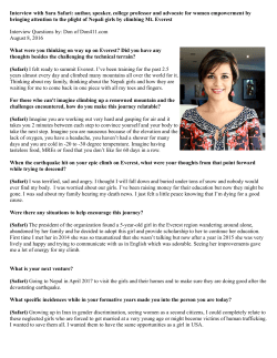 Interview with Sara Safari: author, speaker, college professor and