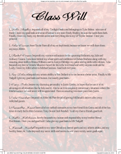 Class Will - Epping School District