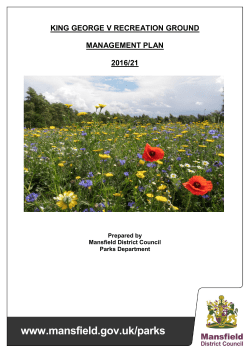 King George V Park - Mansfield District Council
