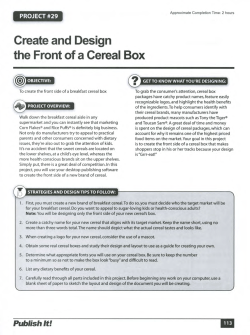 Project #29: Create and Design the Front of a Cereal Box