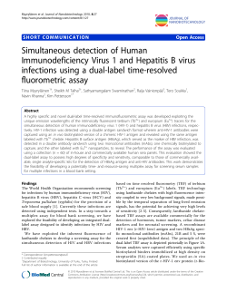 Simultaneous detection of Human Immunodeficiency Virus 1 and
