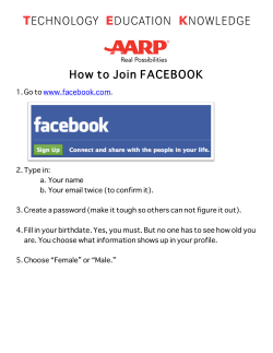 How to Join Facebook