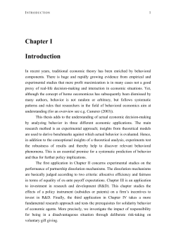 Chapter I Introduction - K&ouml;lner Wissenschaftsverlag