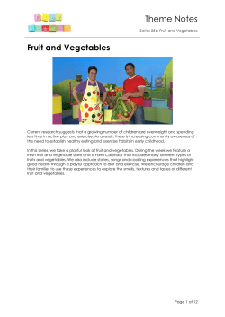 Fruit and Vegetables