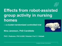 Nina J&oslash;ranson: Effects from Robot