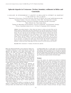 Spherule deposits in Cretaceous&ndash;Tertiary boundary sediments in