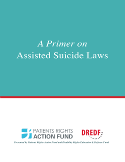 A Primer on Assisted Suicide Laws