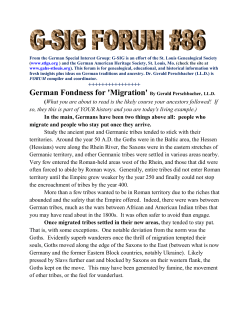 FORUM #86 - Germanic Genealogy Society of St. Louis
