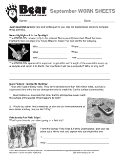 September WORK SHEETS