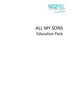 ALL MY SONS - The Watermill Theatre